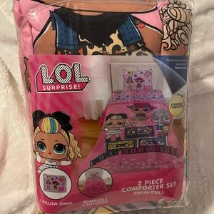 LOL, comforter set twin lol 2 piece. Beautiful, a girl who is a fan of LOL doll